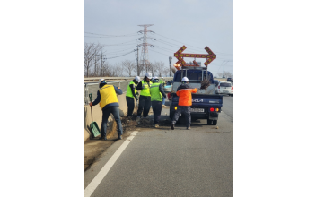 설 명절 앞두고 자동차 전용도로·동백대교 대청소