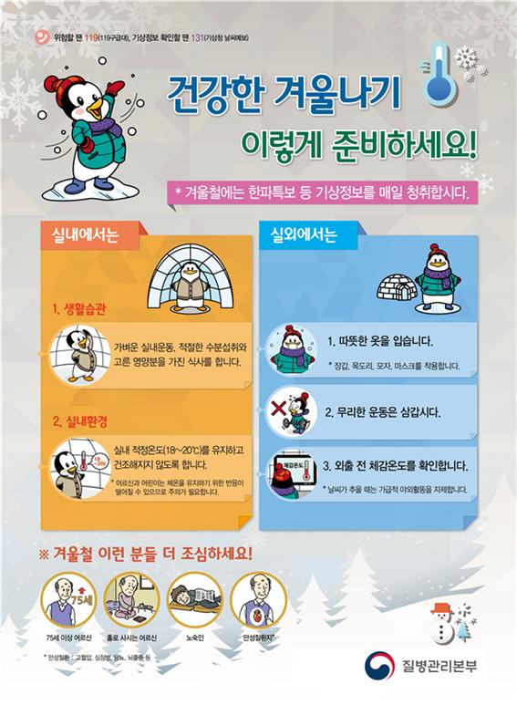 한파 대비 한랭질환 응급실 감시체계 운영