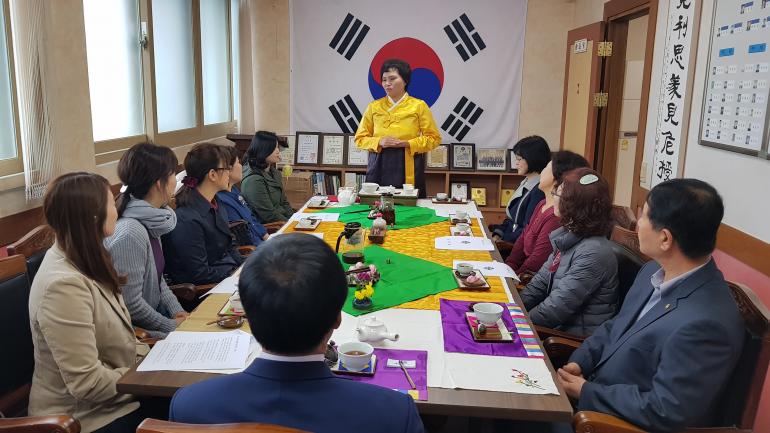 재향군인회 전통 다도프로그램