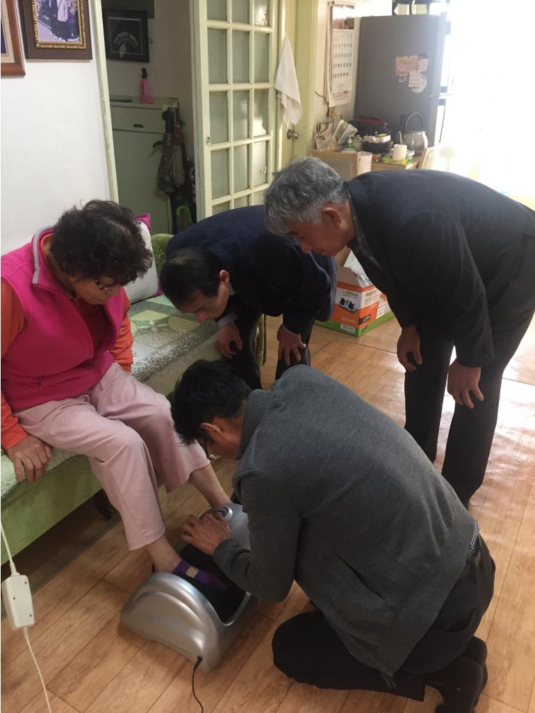 조촌동 저소득세대에 발안마기 지원