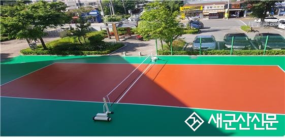 동원중 족구장 완공