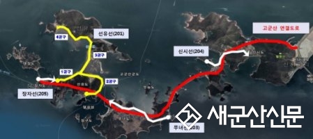 고군산군도 내부도로 개설 본격 추진 