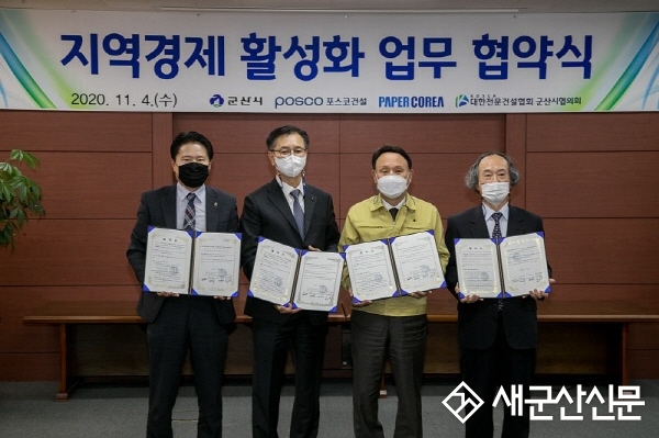 군산시, 주택건설사업 관계사와 업무협약