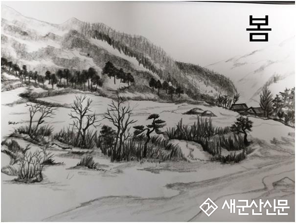 군산문협 신성호 회장 연필화 개인전