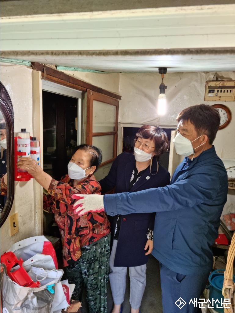 삼학동, 화재 취약계층 ‘투척용 소화기 지원사업’