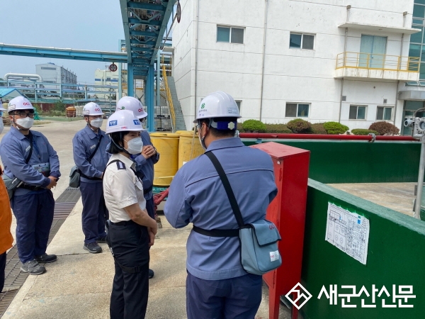 군산소방서, 유해화학물질 대량취급사업장 방문