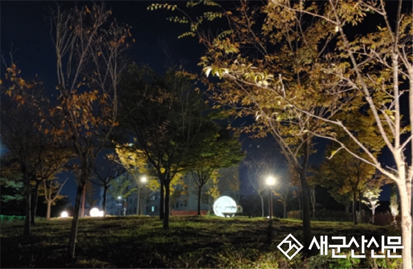 신흥 도시숲 야간경관 조성사업 완료