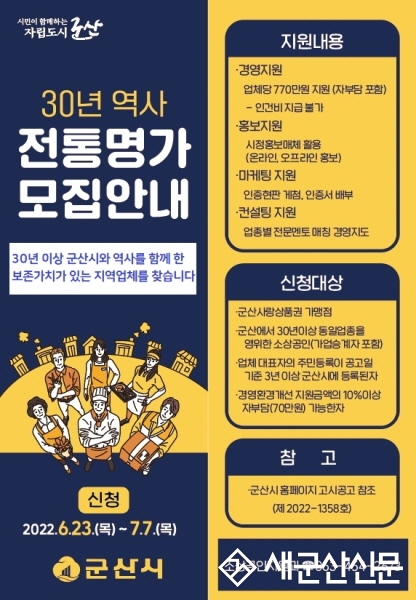 ‘30년 역사’ 군산 전통명가 발굴