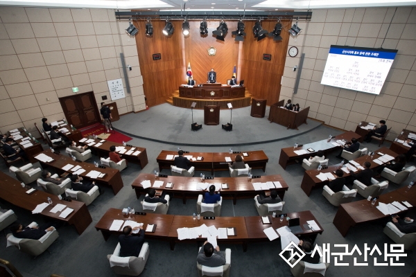 군산시의회, 제250회 임시회 폐회