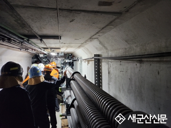 군산소방서, 산단 지하구 소방훈련