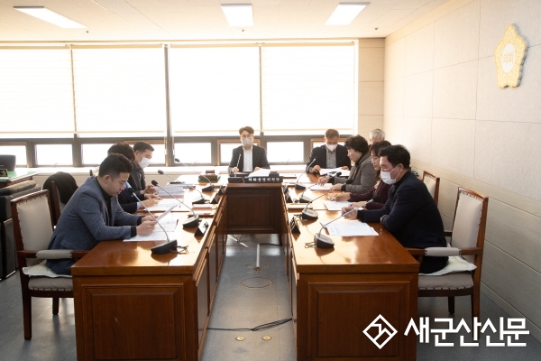 군산시의회 제253회 임시회 14일 개회