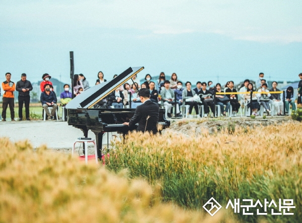 노란 보리 물결 속 피아노의 향연