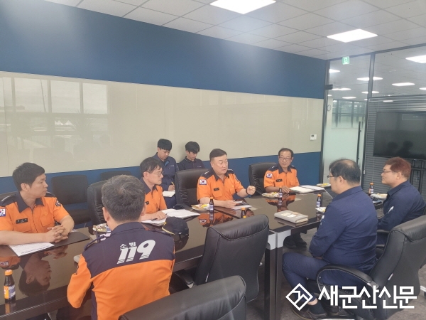 군산소방서, 천보비엘에스 공장 방문