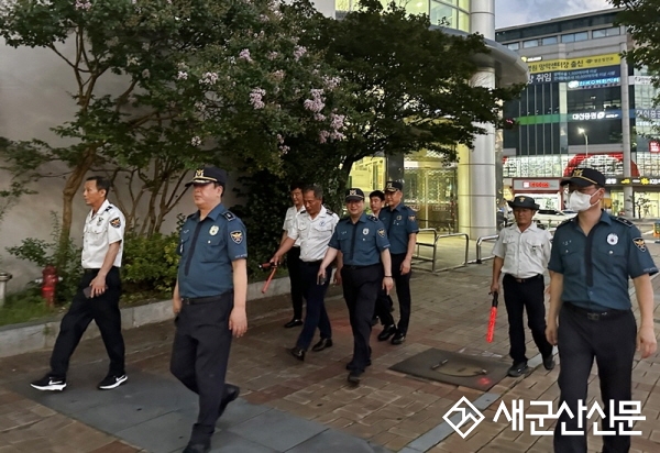 군산경찰서-자율방범대, 야간 합동순찰