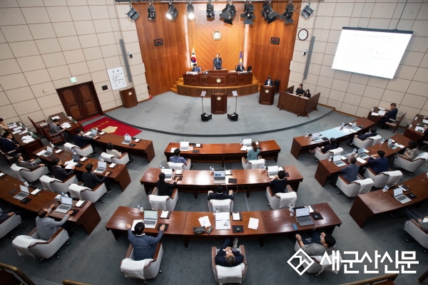 군산시의회 제258회 임시회 개회
