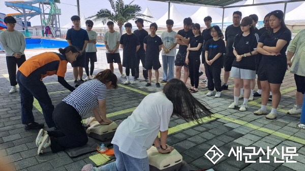 군산소방서, 군산야외수영장 안전관리 강화