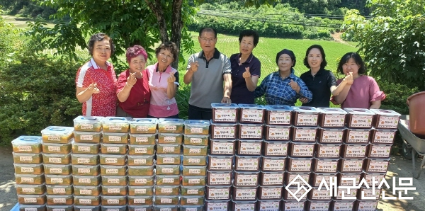 성산면 지역사회보장협의체, 어려운 이웃에 열무김치 전달