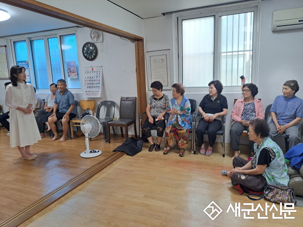 조혜란 경암동장, 경로당 방문해 어르신들께 부임 인사