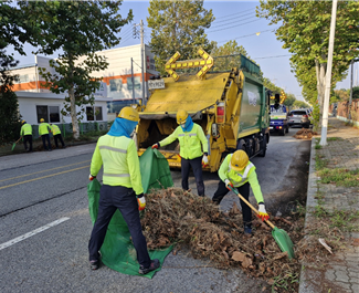 군산시, 낙엽쓰레기 무상수거 특별처리기간 운영