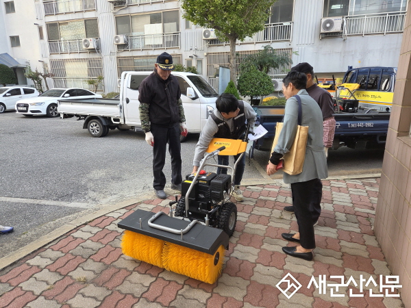 나운3동, 자주식 제설기 운영으로 주민 자율 제설 체계 구축
