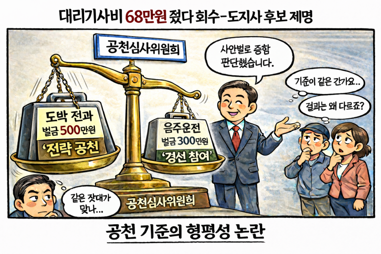 (속보-뉴스 초점) 도박 벌금 500만원 ‘전략공천’ A씨, 사실과 다르다 ‘해명’