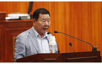 정길수 시의원 5분 발언- 가로수 공원 녹지 관리부실 질타