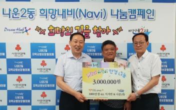 나운 2동, 취약계층 200명에 1,200만원 지원