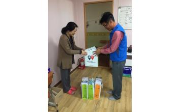 조촌동, 저소득층 아동에 미세먼지 차단 마스크 지원