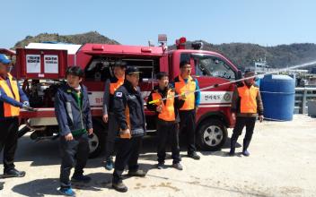 군산소방서, 도서지역 산불진화차 점검