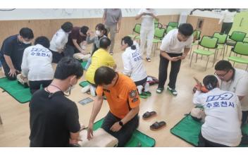 군산소방서, 발달장애인 대상 CPR 교육 실시