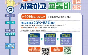 군산시, K-패스 전용카드 사용 적극 홍보 나서