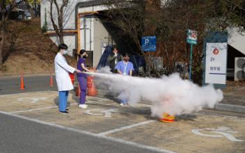 군산의료원, 군산소방서와 합동 소방훈련