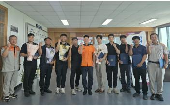 군산소방서, 신임 의용소방대원 9명 임명…지역 안전지킴이로 새 출발