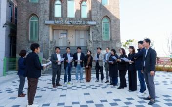 시의회 행복위,  3.1운동 역사영상관·해신동 도시재생 현장 점검